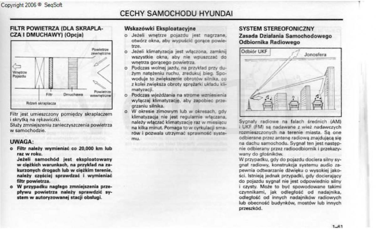 Hyundai Santa Fe I 1 instrukcja obslugi / page 69