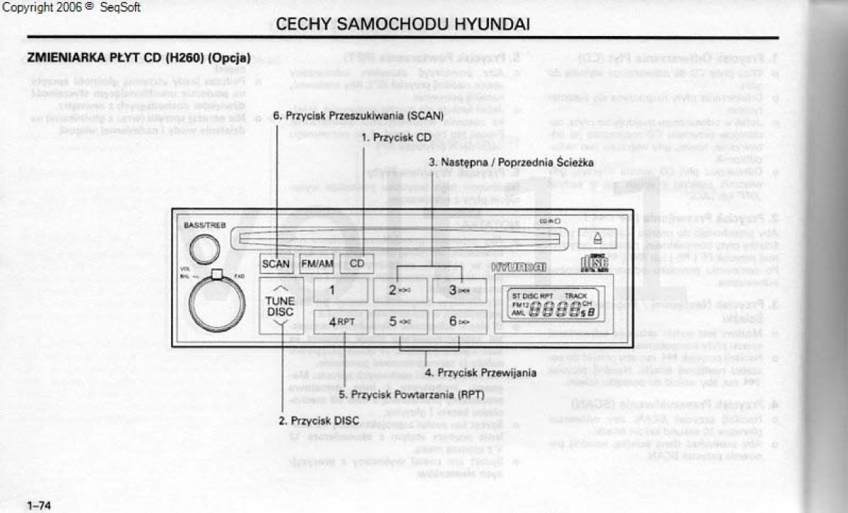 Hyundai Santa Fe I 1 instrukcja obslugi / page 82