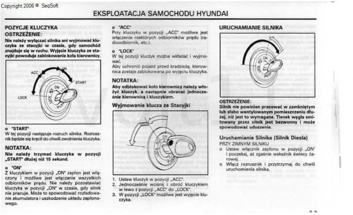 Hyundai Santa Fe I 1 instrukcja obslugi / page 99