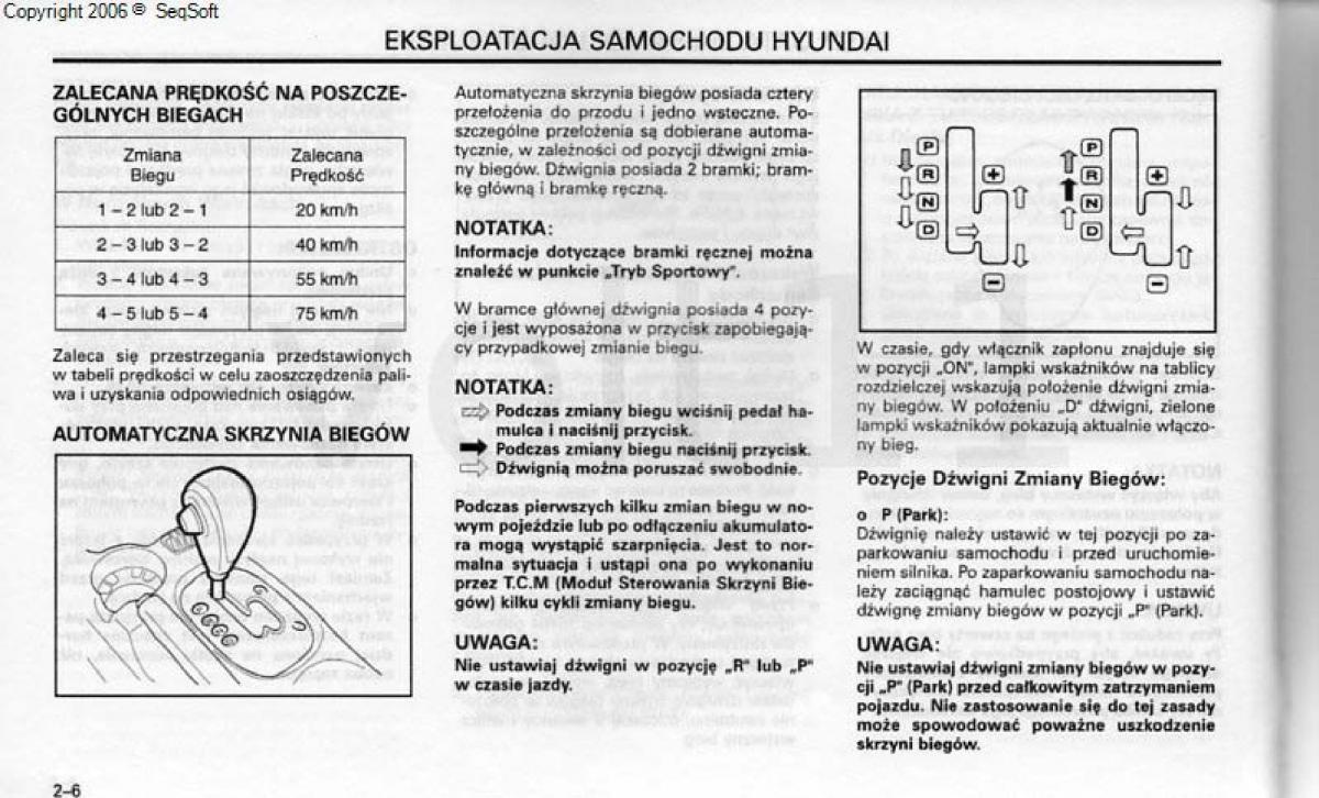 Hyundai Santa Fe I 1 instrukcja obslugi / page 102