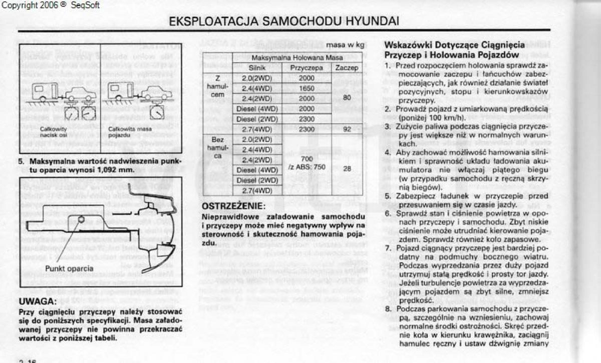 Hyundai Santa Fe I 1 instrukcja obslugi / page 112