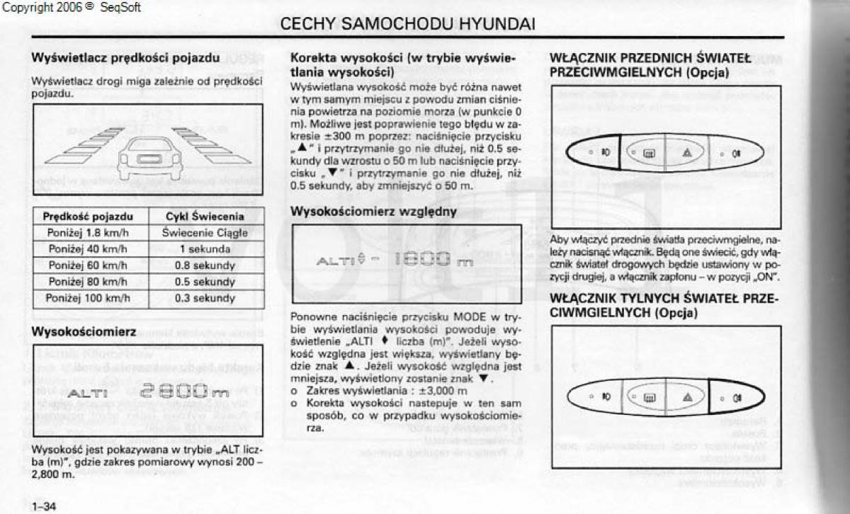 Hyundai Santa Fe I 1 instrukcja obslugi / page 42