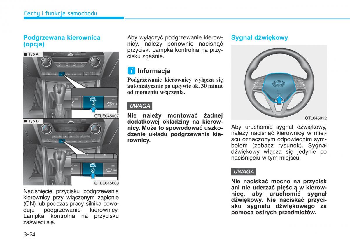 Hyundai Tucson III 3 instrukcja obslugi / page 134