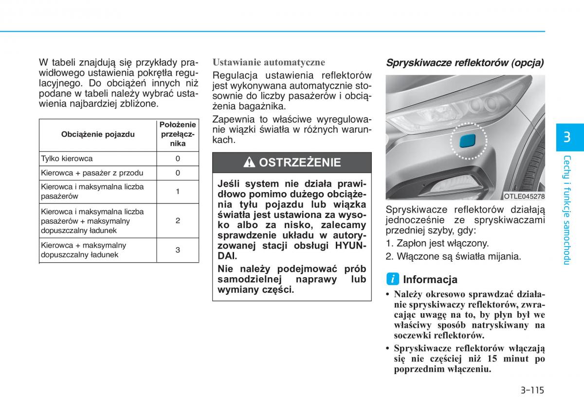 Hyundai Tucson III 3 instrukcja obslugi / page 225