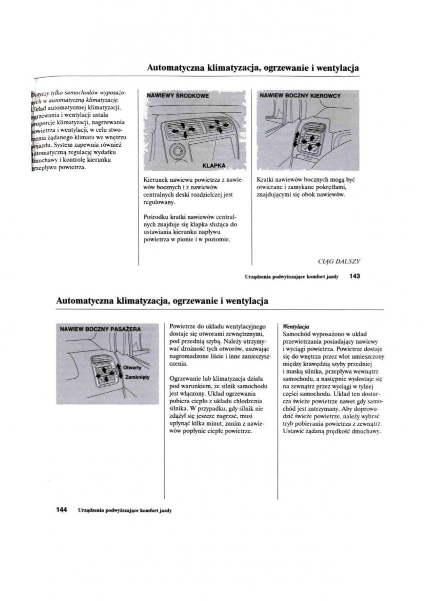 Honda Civic VII 7 instrukcja obslugi / page 73