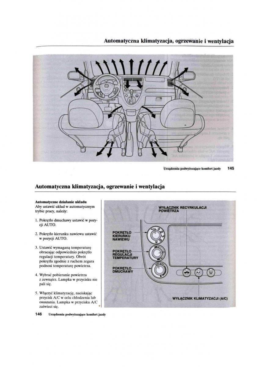 Honda Civic VII 7 instrukcja obslugi / page 74