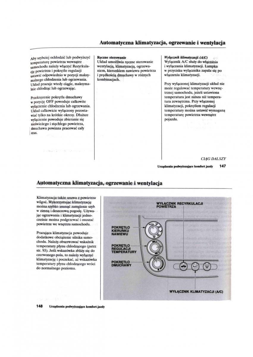 Honda Civic VII 7 instrukcja obslugi / page 75