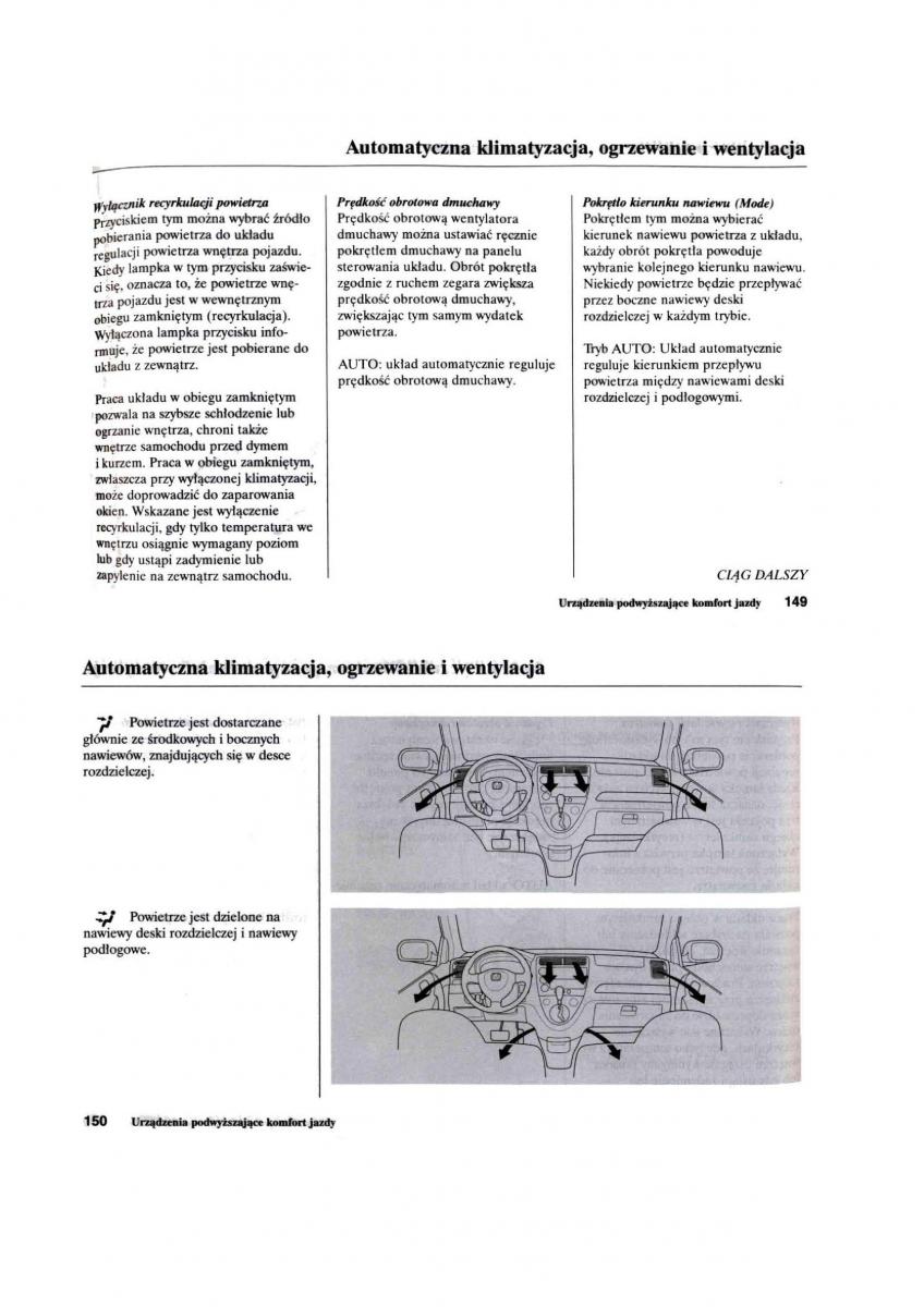 Honda Civic VII 7 instrukcja obslugi / page 76