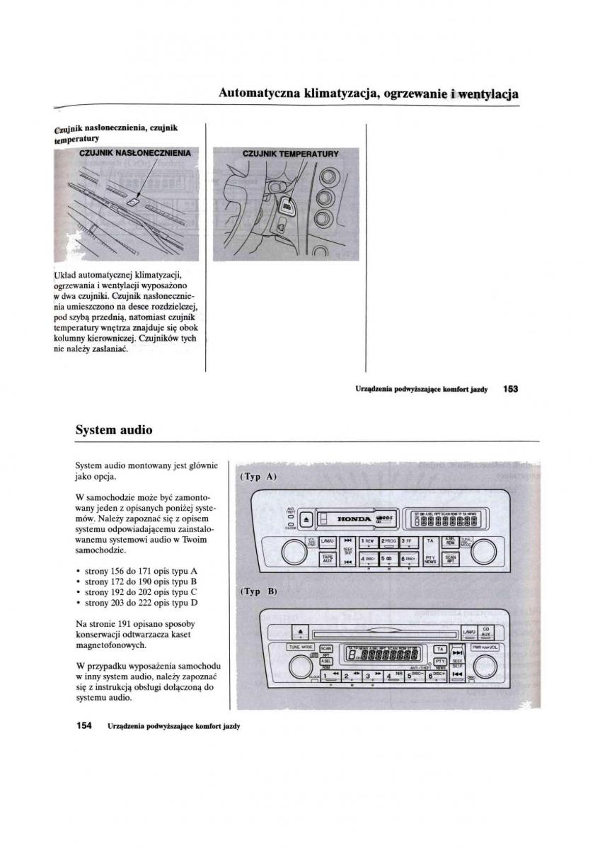 Honda Civic VII 7 instrukcja obslugi / page 78