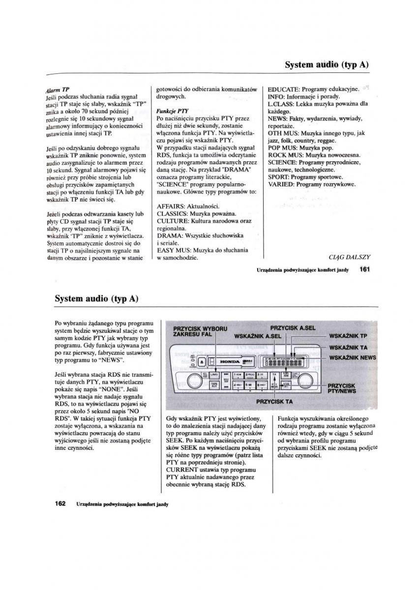 Honda Civic VII 7 instrukcja obslugi / page 82