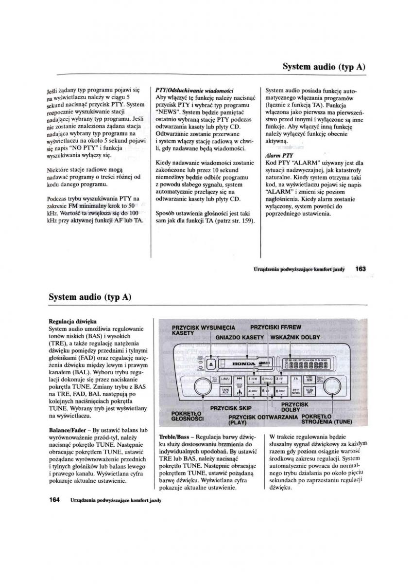 Honda Civic VII 7 instrukcja obslugi / page 83