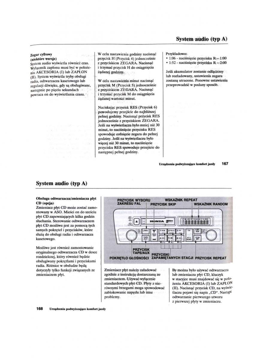 Honda Civic VII 7 instrukcja obslugi / page 85