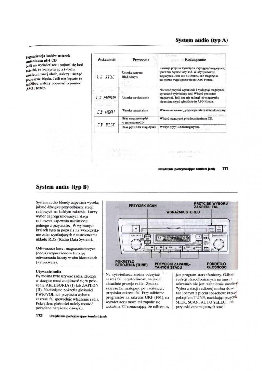 Honda Civic VII 7 instrukcja obslugi / page 87