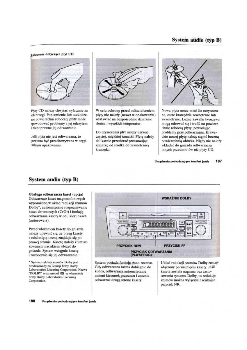 Honda Civic VII 7 instrukcja obslugi / page 95