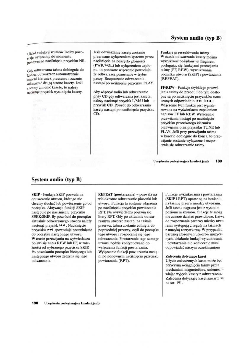 Honda Civic VII 7 instrukcja obslugi / page 96