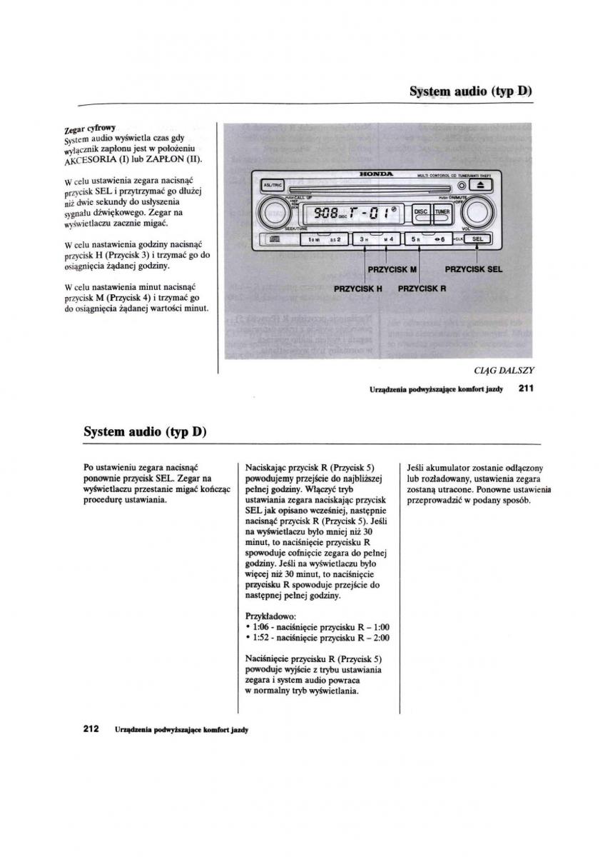 Honda Civic VII 7 instrukcja obslugi / page 107