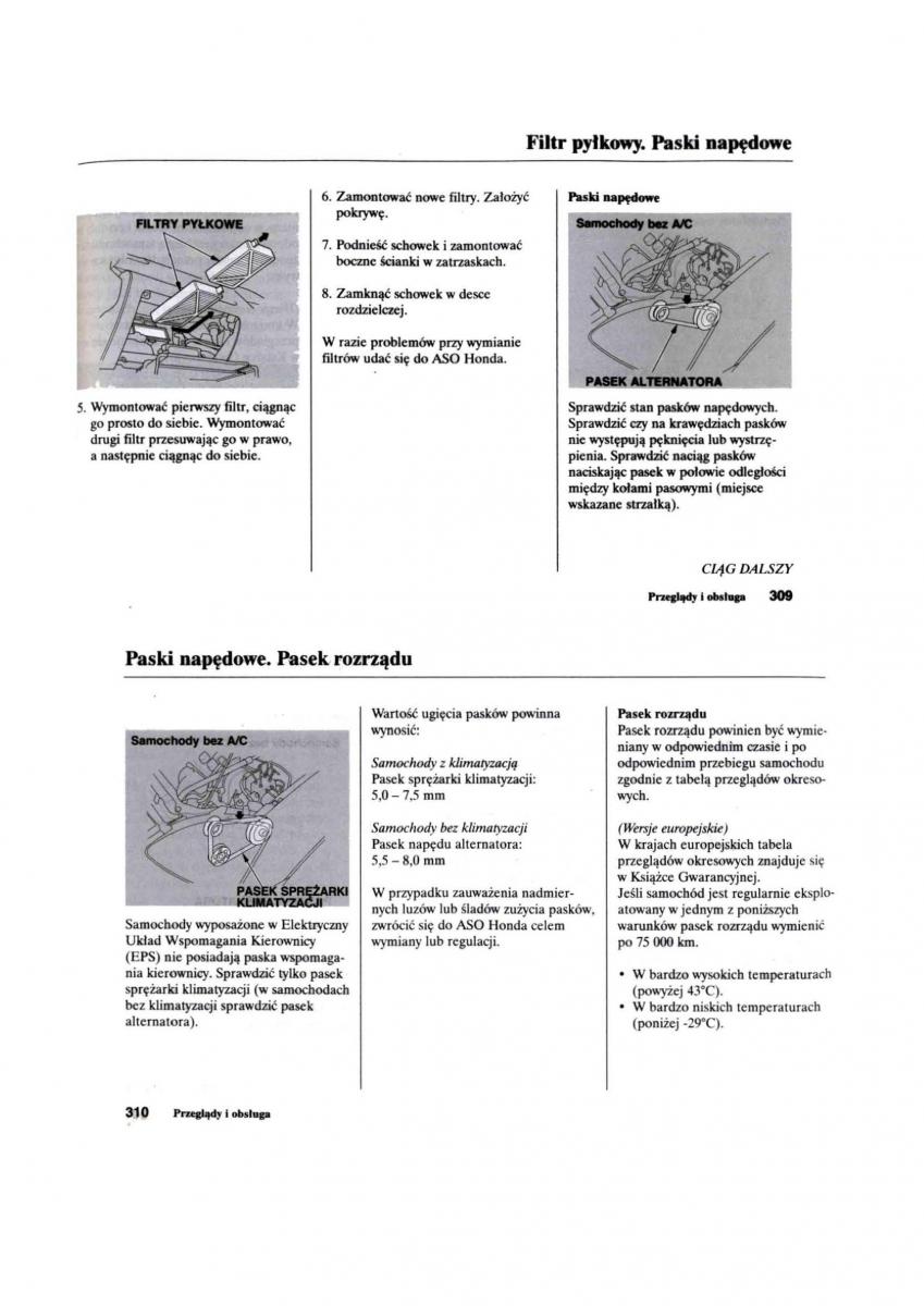 Honda Civic VII 7 instrukcja obslugi / page 155