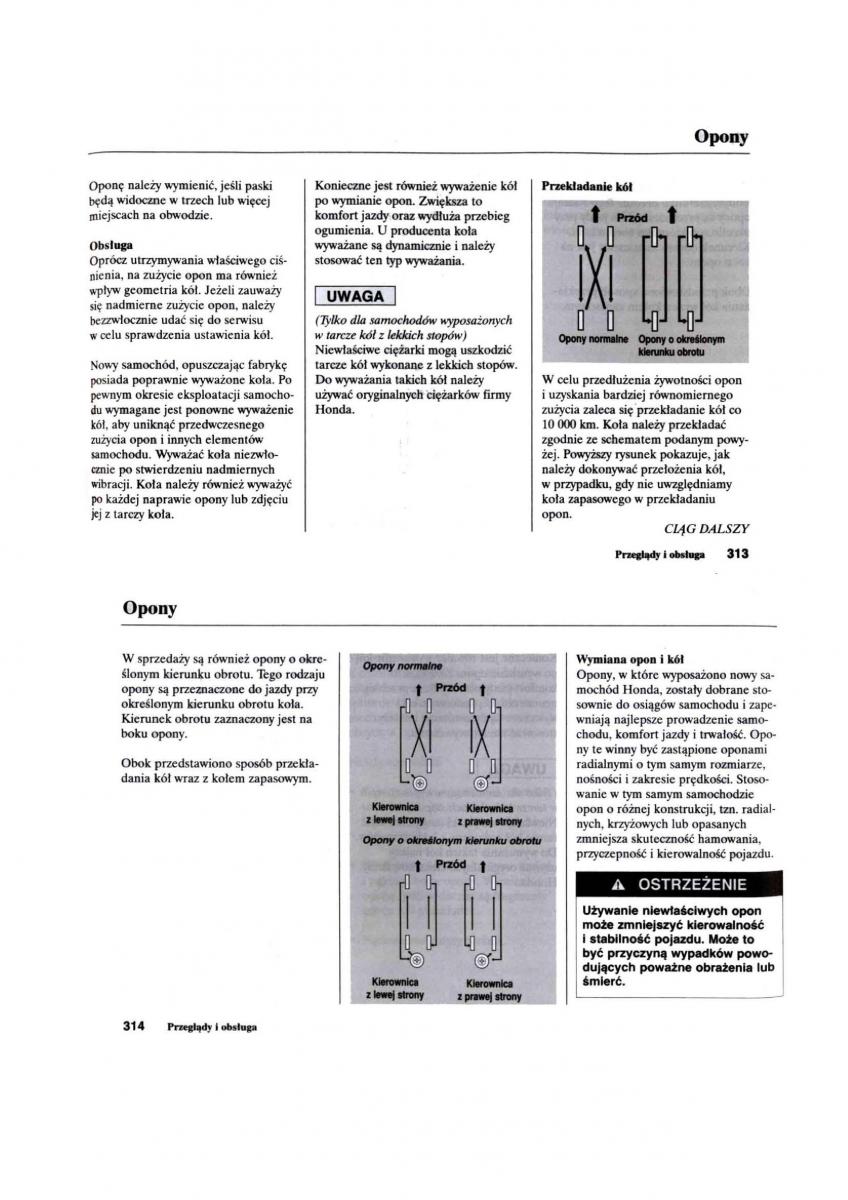 Honda Civic VII 7 instrukcja obslugi / page 157