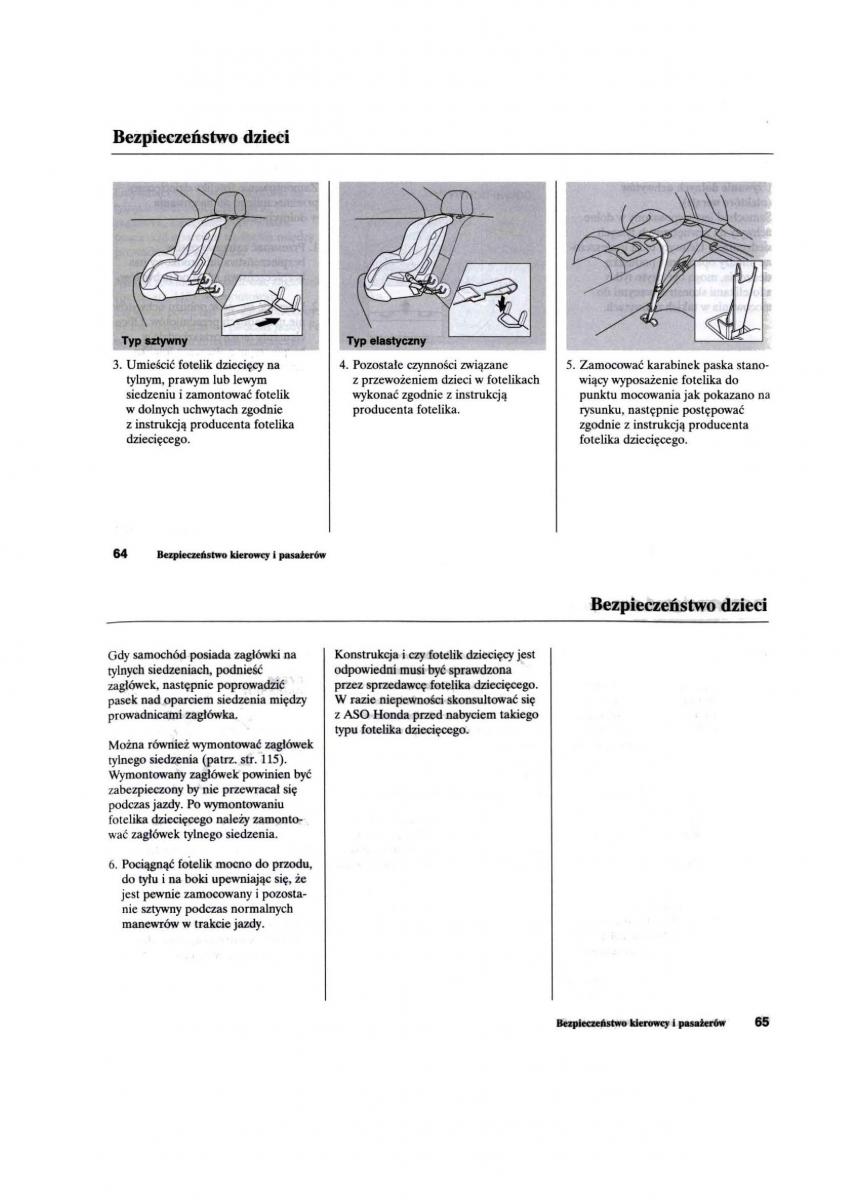 Honda Civic VII 7 instrukcja obslugi / page 34