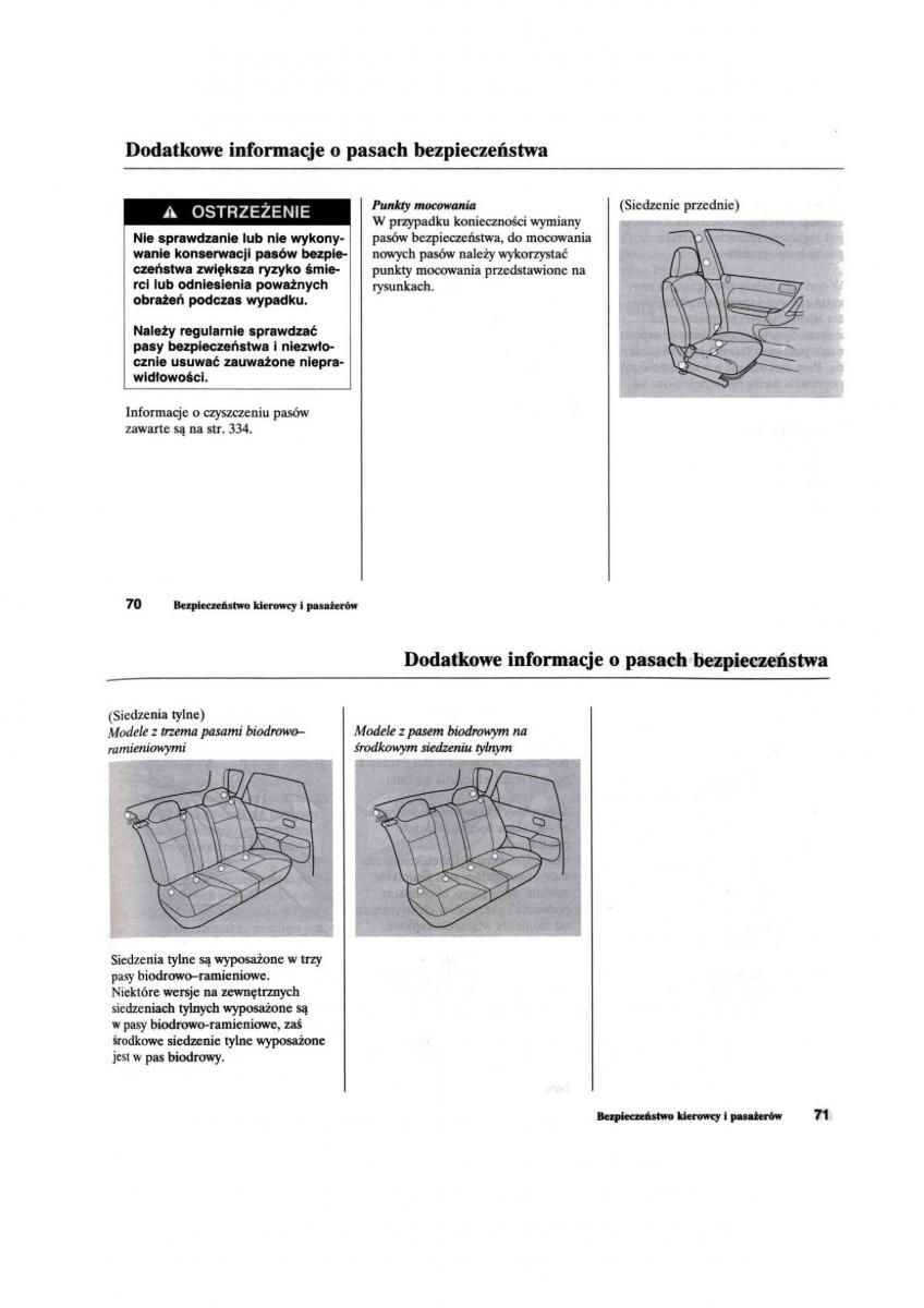 Honda Civic VII 7 instrukcja obslugi / page 37