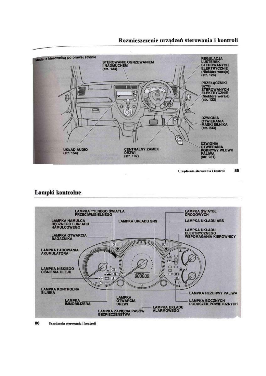 Honda Civic VII 7 instrukcja obslugi / page 44