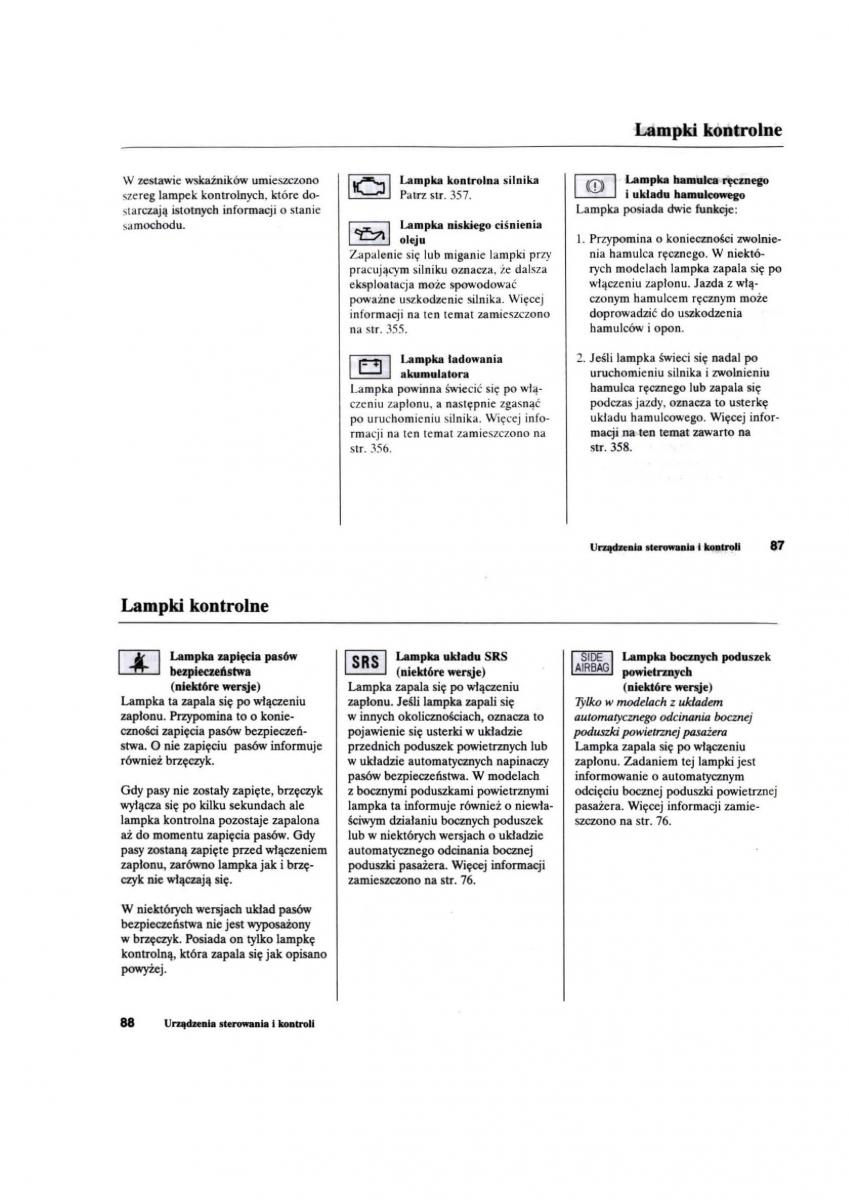 Honda Civic VII 7 instrukcja obslugi / page 45