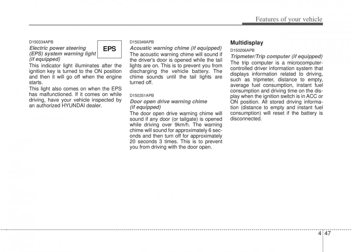 Hyundai i20 I 1 owners manual / page 122