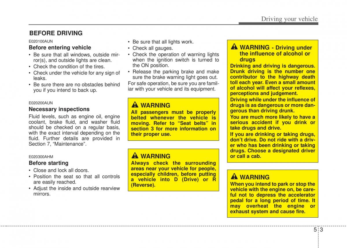 Hyundai i20 I 1 owners manual / page 190