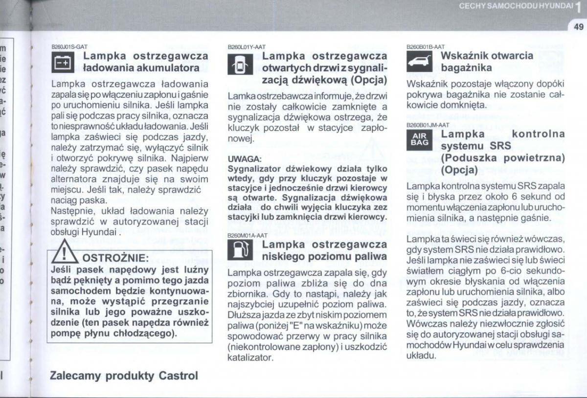 manual  Hyundai Tucson I 1 instrukcja / page 62