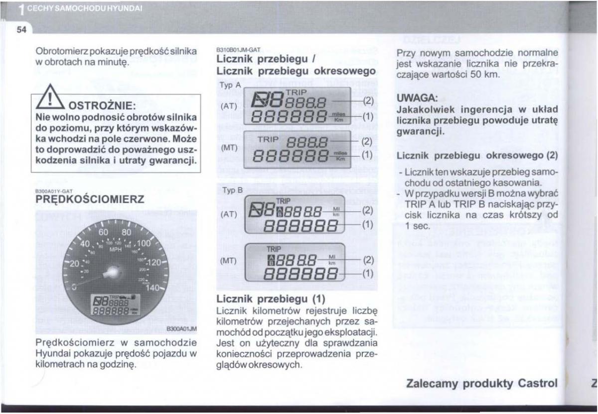 manual  Hyundai Tucson I 1 instrukcja / page 67