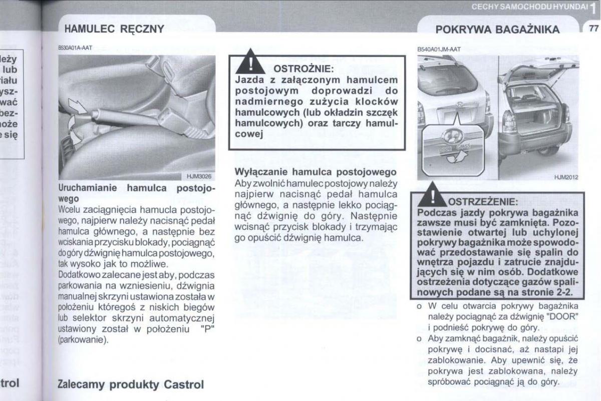 manual  Hyundai Tucson I 1 instrukcja / page 90