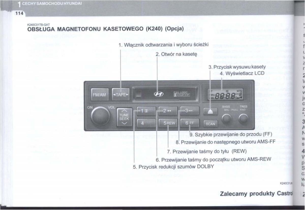 manual  Hyundai Tucson I 1 instrukcja / page 127