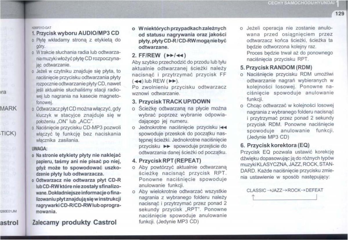 manual  Hyundai Tucson I 1 instrukcja / page 142