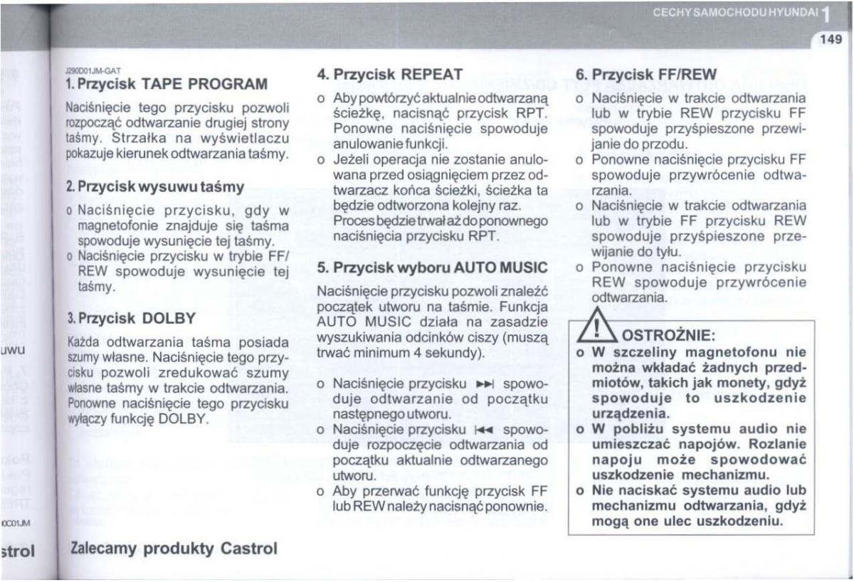 manual  Hyundai Tucson I 1 instrukcja / page 162