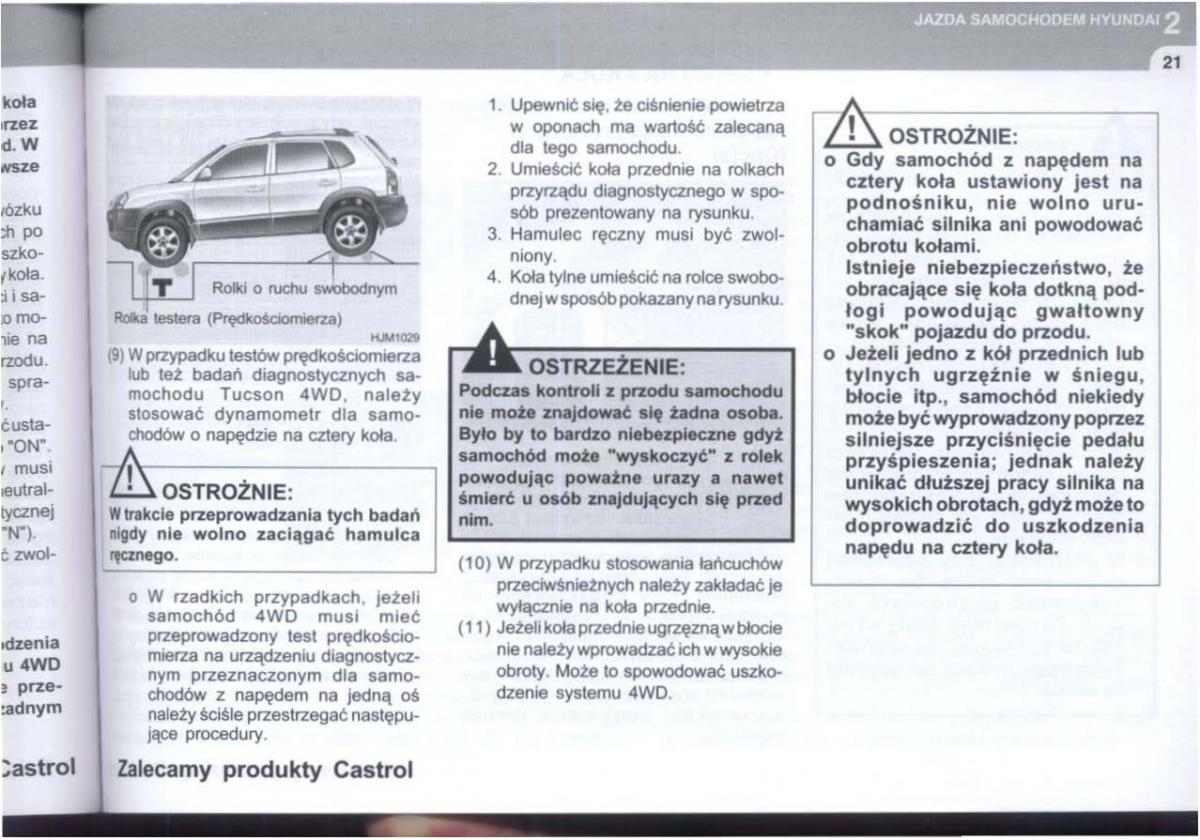 manual  Hyundai Tucson I 1 instrukcja / page 192