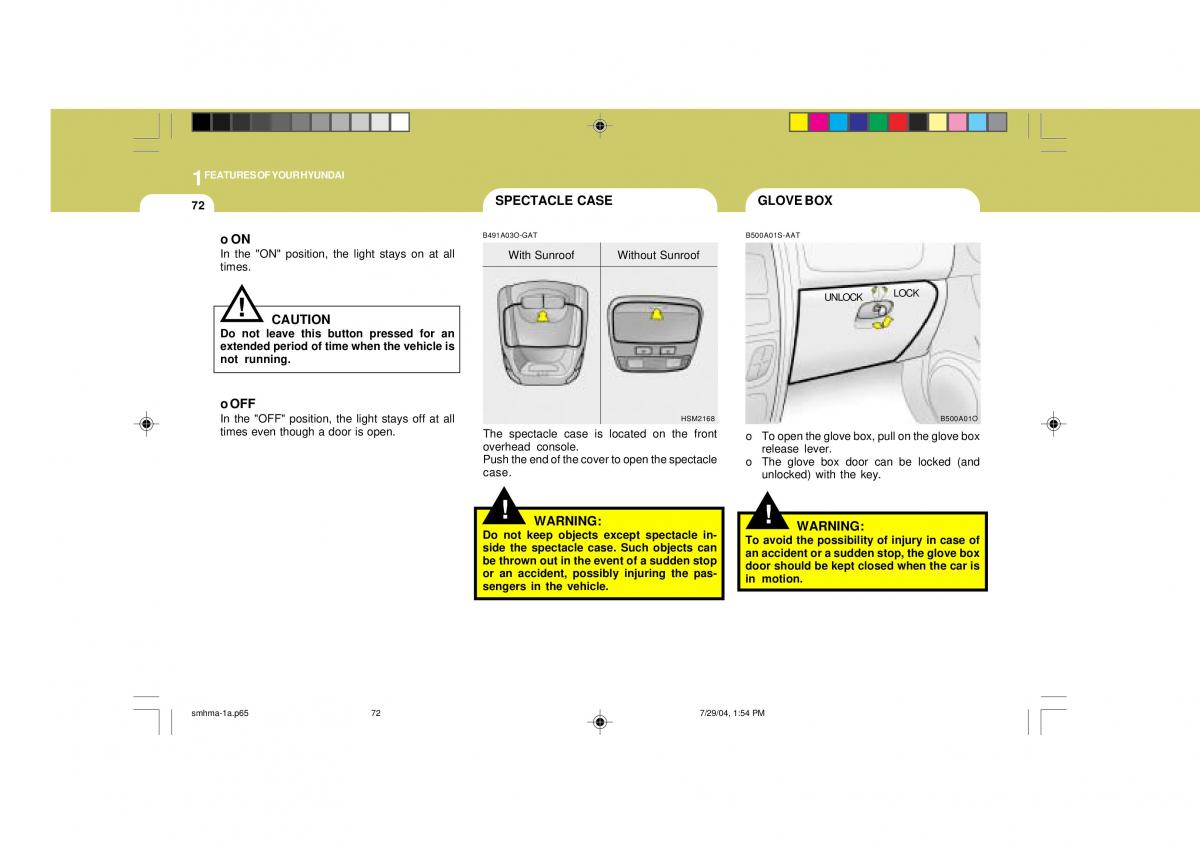 Hyundai Santa Fe I 1 owners manual / page 83