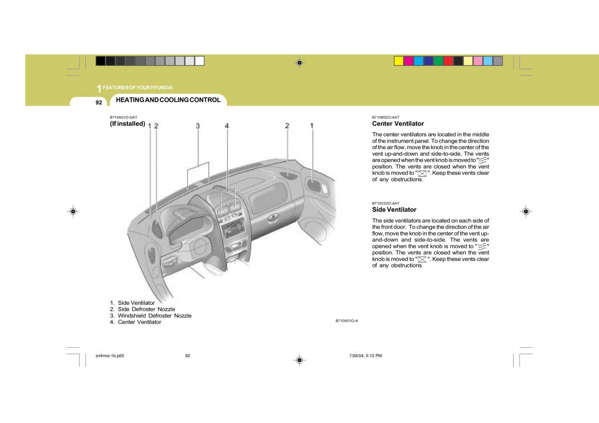 Hyundai Santa Fe I 1 owners manual / page 103