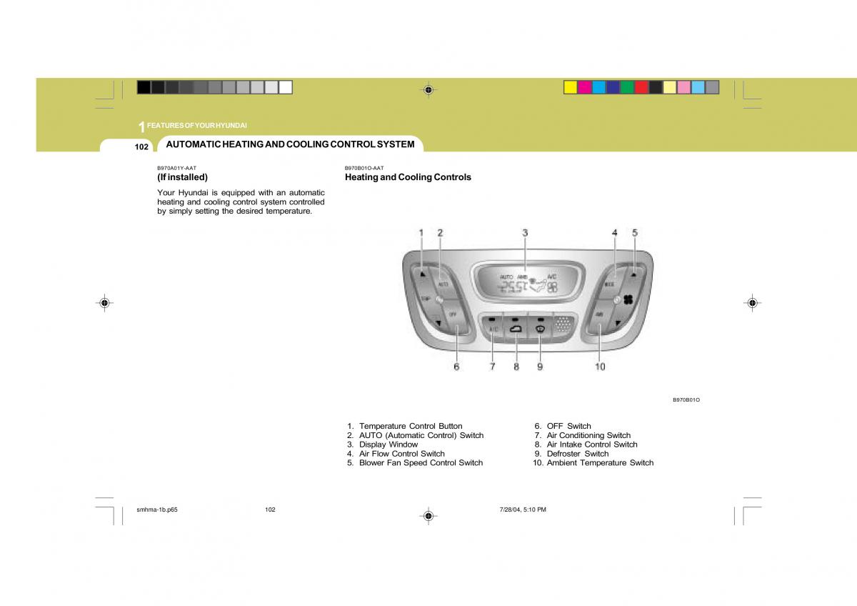 Hyundai Santa Fe I 1 owners manual / page 113