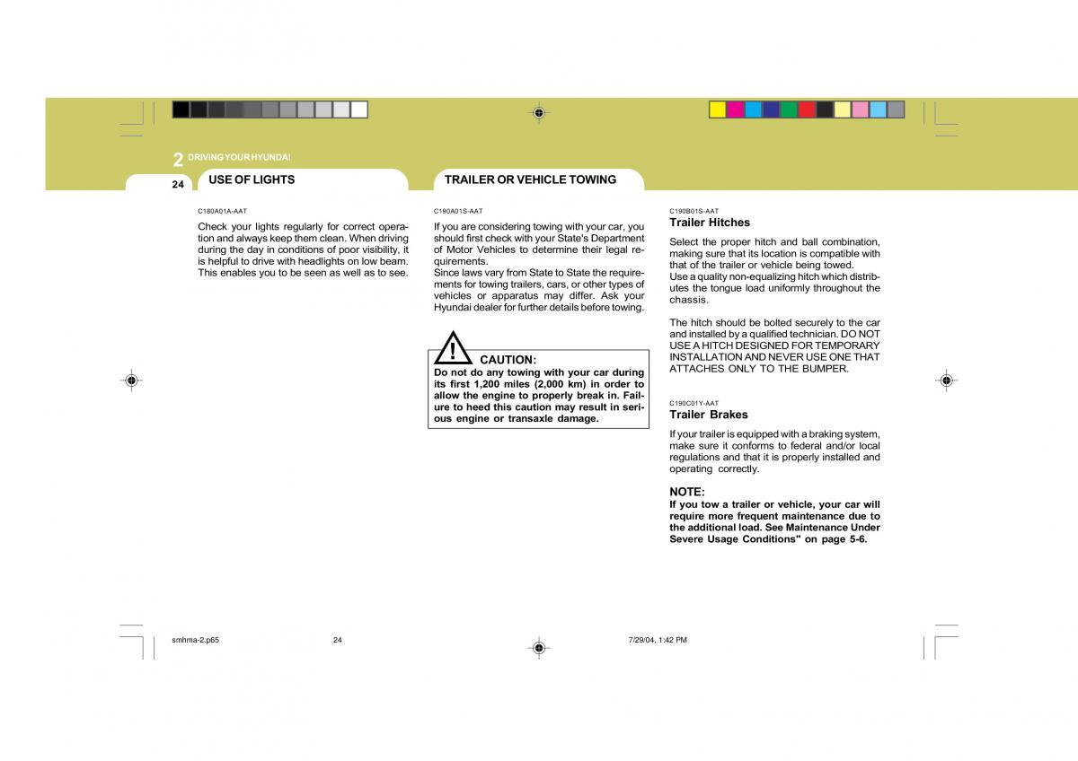 Hyundai Santa Fe I 1 owners manual / page 173