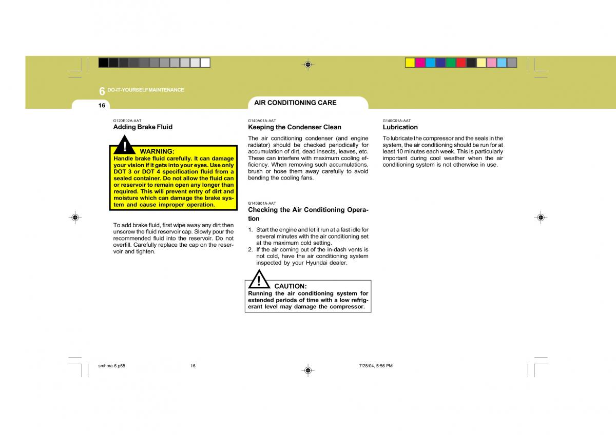 Hyundai Santa Fe I 1 owners manual / page 226