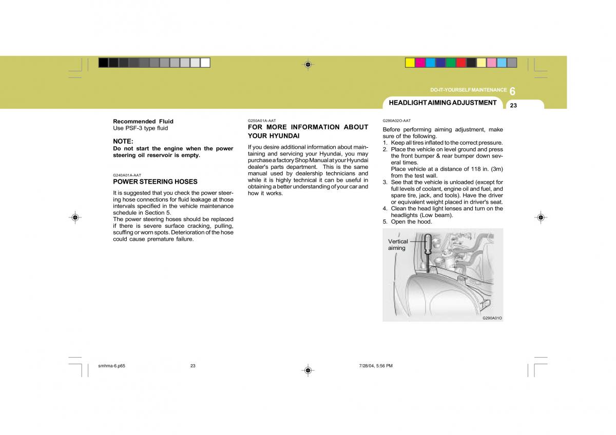 Hyundai Santa Fe I 1 owners manual / page 233