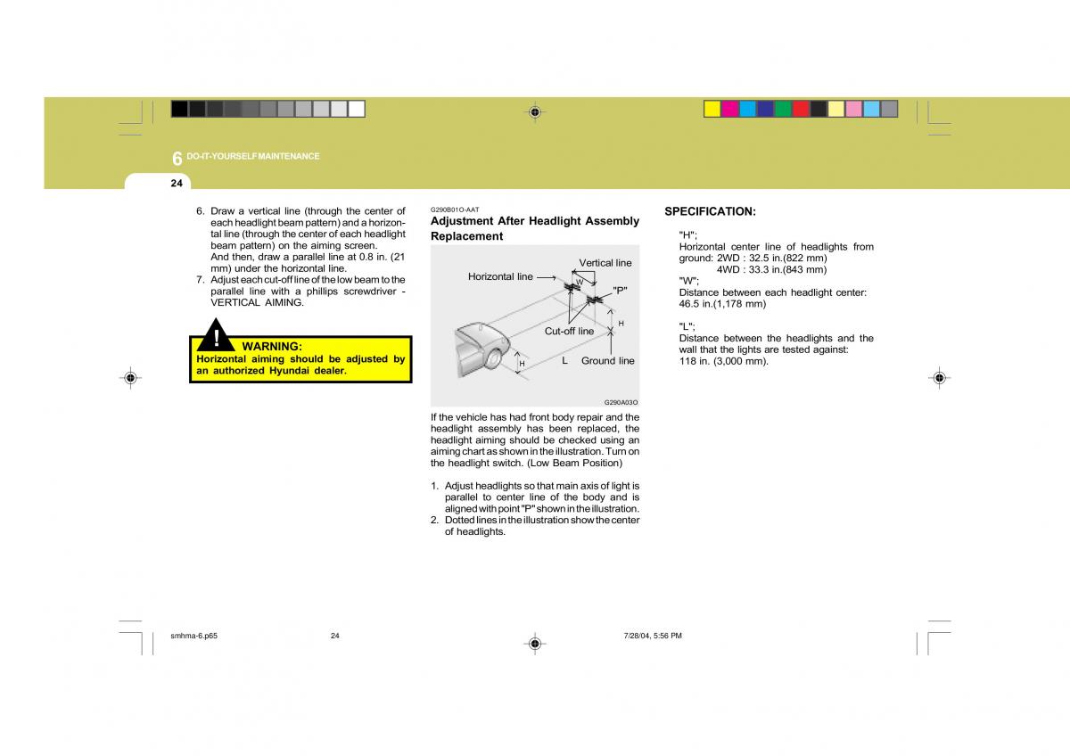 Hyundai Santa Fe I 1 owners manual / page 234