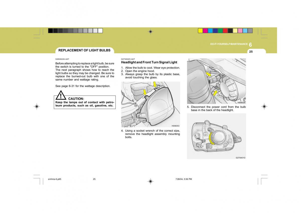 Hyundai Santa Fe I 1 owners manual / page 235