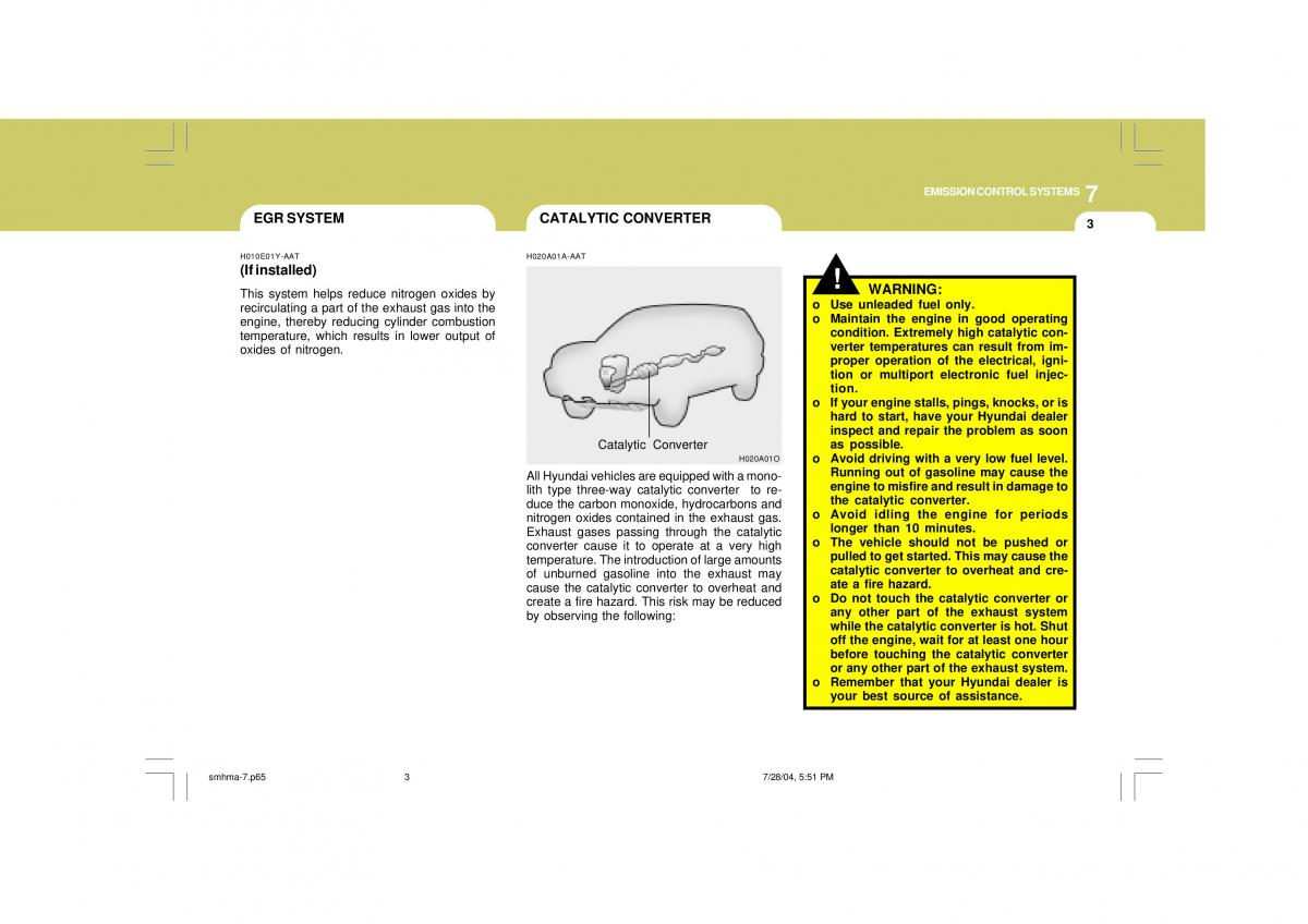 Hyundai Santa Fe I 1 owners manual / page 246