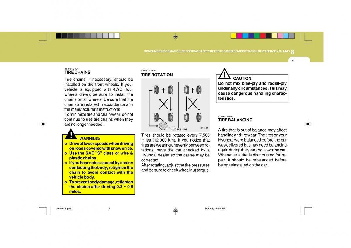 Hyundai Santa Fe I 1 owners manual / page 256