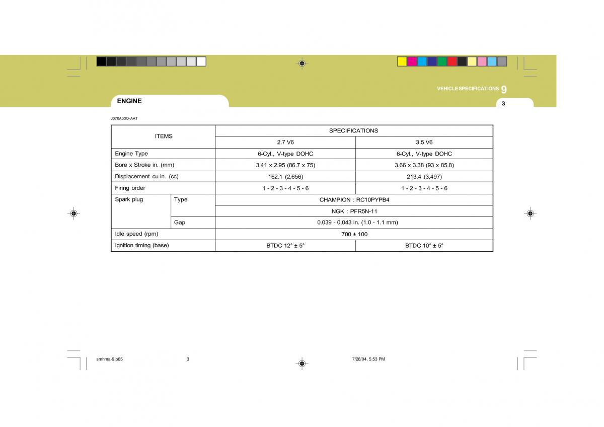 Hyundai Santa Fe I 1 owners manual / page 265