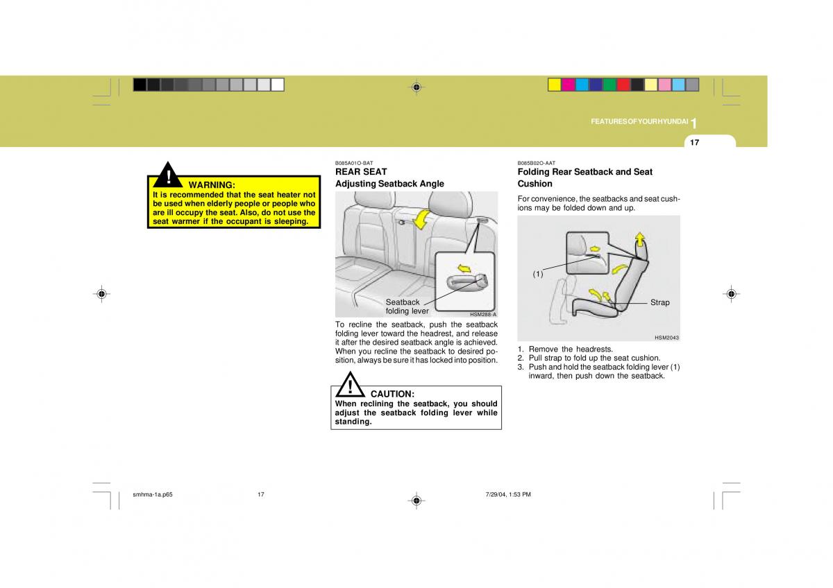 Hyundai Santa Fe I 1 owners manual / page 28