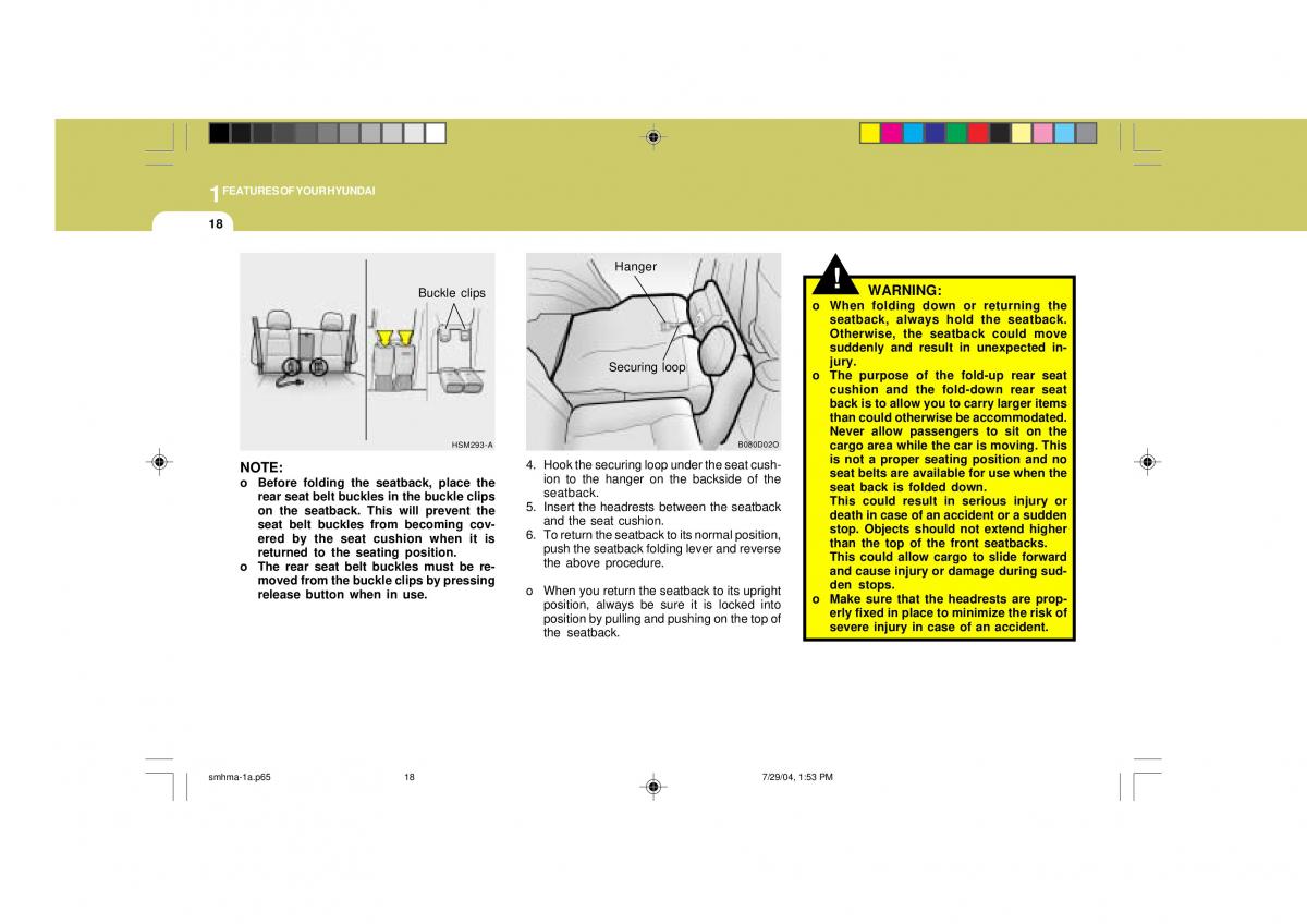 Hyundai Santa Fe I 1 owners manual / page 29