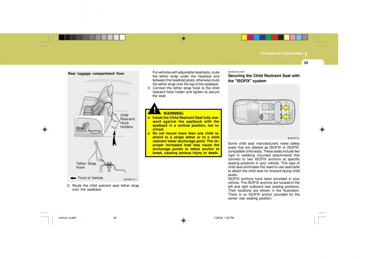 Hyundai Santa Fe I 1 owners manual / page 40