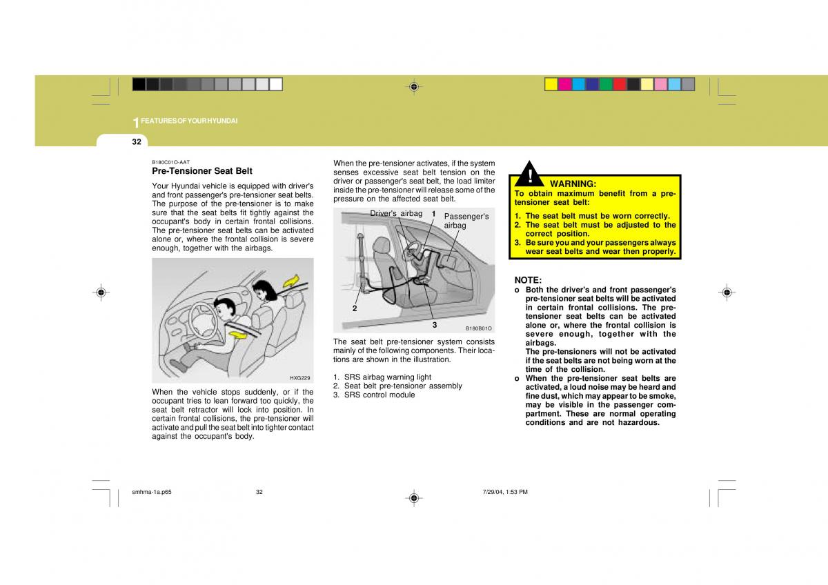 Hyundai Santa Fe I 1 owners manual / page 43